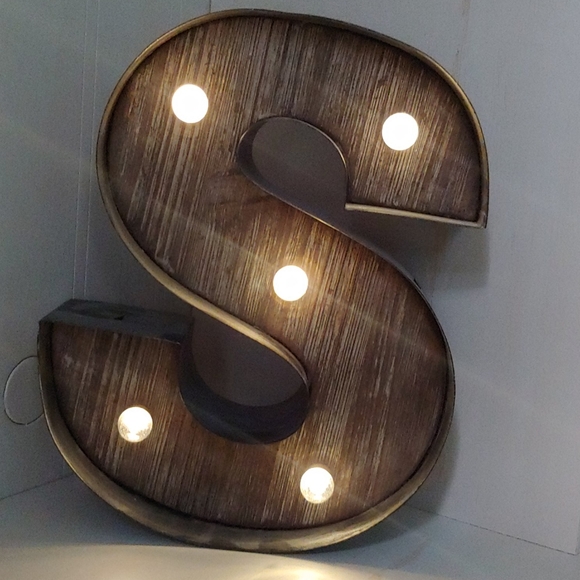 Micheal's Other - Decorative Light Up "S"